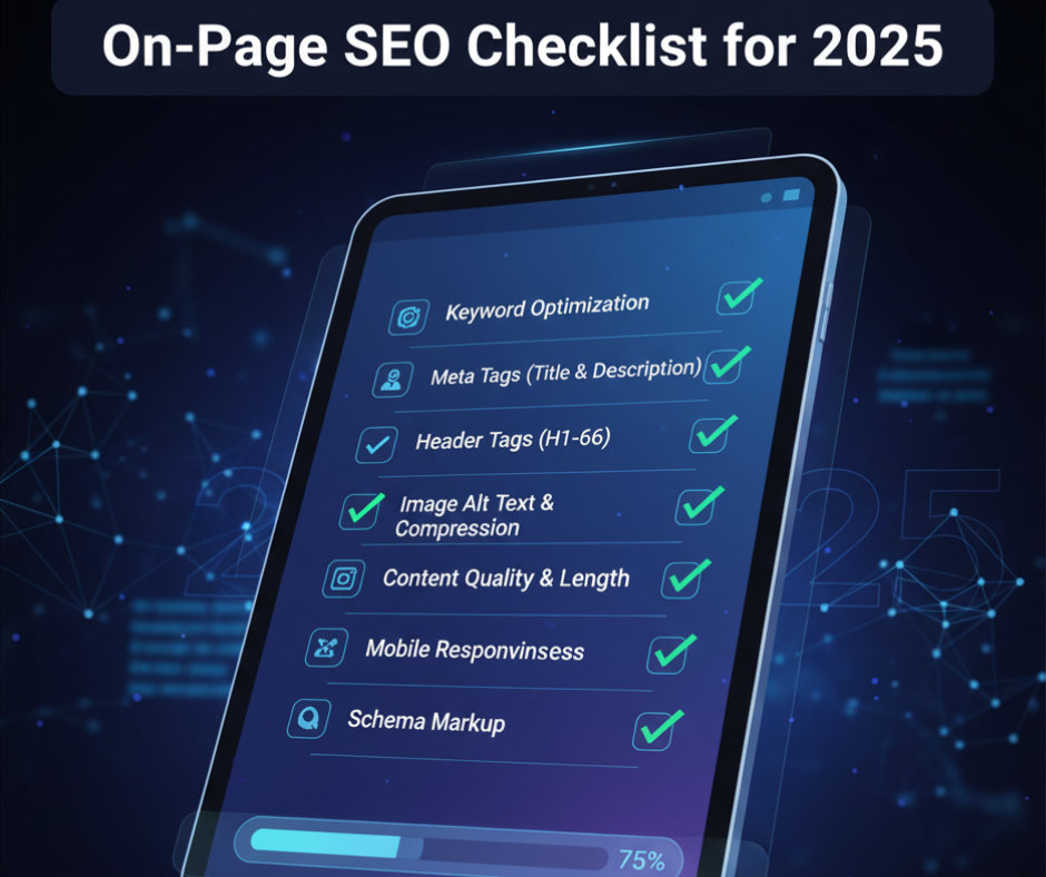 On-Page SEO Checklist for 2025